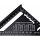 thumbnail image 2 of Regla triangular métrica cuadrada de velocidad: regla de sistema métrico de aleación de aluminio, pestaña transportadora cuadrada, herramienta de medición de carpintero de ingeniero de alta precisión, 2 of 5