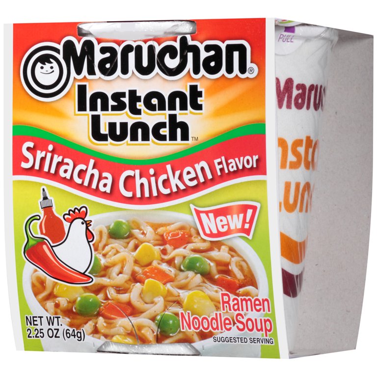 Sriracha Gift Set Mug with Training Chopsticks, Maruchan Instant Ramen  Noodle Soup, and Original Sriracha Hot Chili Sauce, 15 oz 