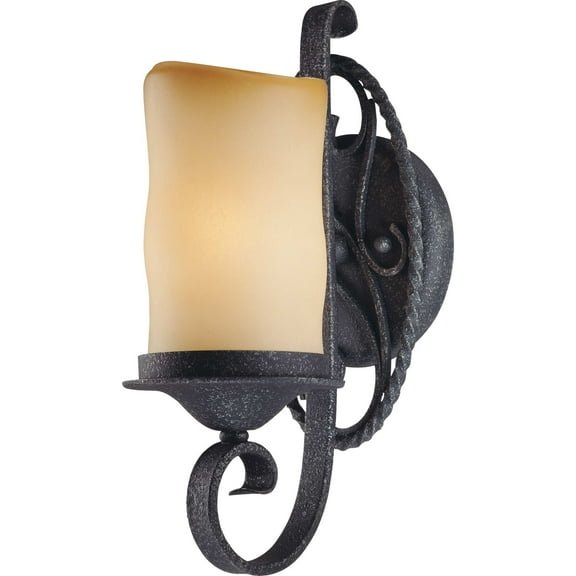 Volume Lighting V4581 Sevilla 1 Light 13" Tall Bathroom Sconce - Grey