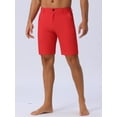 thumbnail image 2 of DARING DIVA Men's Casual Lightweight Flat Front Board Shorts 30 Red, 2 of 6