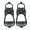Black, variant on SPRING PARK 2Pcs 8 Studs Anti-Skid Snow Ice Climbing Shoe Spikes Grips Crampons Cleats Overshoes
