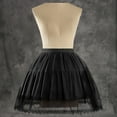 thumbnail image 2 of ANINEO Women Petticoat 2 Adjustable Hoop Skirt Lace Short Lolita Vintage Gothic Underskirt For Party Dress Clothes, 2 of 4