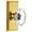Gold, variant on Grandeur 810943 Carre Solid Brass Rose Single Dummy Door Knob - Brass