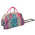thumbnail image 3 of CalBags Classic Prints 21-Inch Carry-On Rolling Duffel Bag - Bohemian, 3 of 5