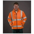 thumbnail image 3 of High Visibility Reflective Safety Jacket Workwear Waterproof Bomber Quilted Lining Jacket Lightweight for Women (Orange,L), 3 of 4