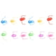 thumbnail image 1 of 20 pcs títeres de dedo fresco dedo espeluznante para niños excelentes favores de fiesta juguetes divertidos títeres show (patrón aleatorio), 1 of 5