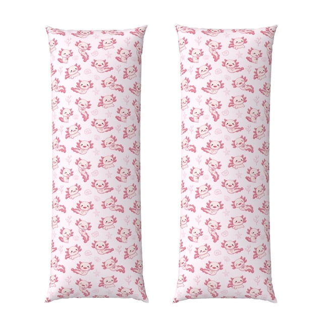 Balery Baby Salamander Funda Protectora para Almohada Corporal de Algodón Hipoalergénico con Cierre(55 x 21 pulgadas), Almohadas No Incluidas
