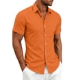 thumbnail image 5 of Guluxicc Men's Dress Shirts with Pockets Button Down Collared Short Sleeve Business Casual Tops for Everyday Wear Spring Summer Casual Outfits, 5 of 8