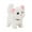 White, variant on SLYNSHome Interactive Cat Toys,Electronic Walking Plush Kitty Toy Pink Realistic Wagging Cute Cat Toys Birthday Gifts