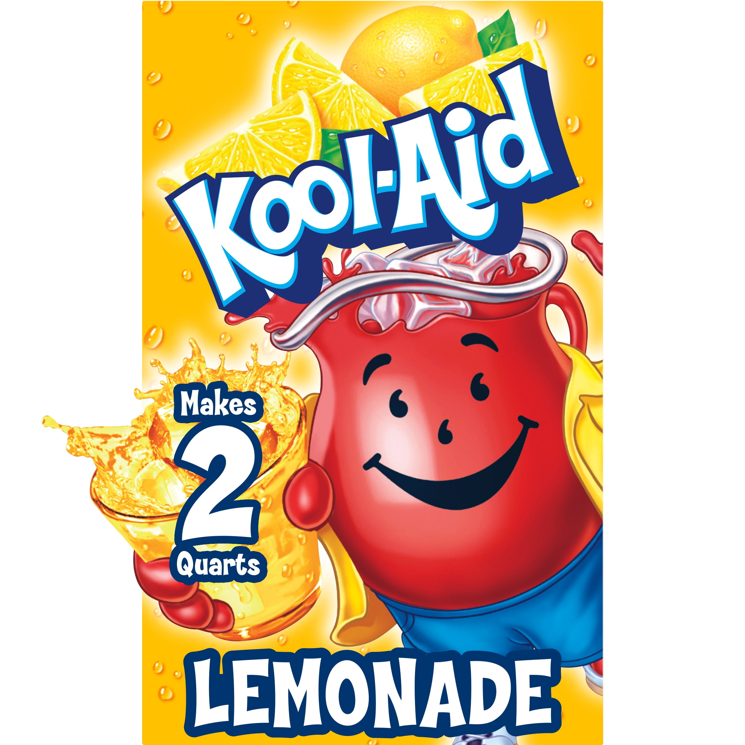 Kool-Aid Unsweetened Lemonade Naturally Flavored Powdered Soft Drink Mix, 0.23 oz Packet