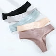 thumbnail image 1 of Charmo Women's Thong Underwear Soft Tanga Briefs Cotton Hipster Panties Packs of 5, 1 of 6
