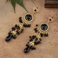 thumbnail image 5 of Bollywood Jhumka Jhumki Earring for Women Long Tassel Earring Traditional Bohemian Earring Dangle Drop Cubic Zirconia Oxidized Dangling Boho Beads Bell Vintage Ethnic Gypsy Indian Jewelry Gift, 5 of 12