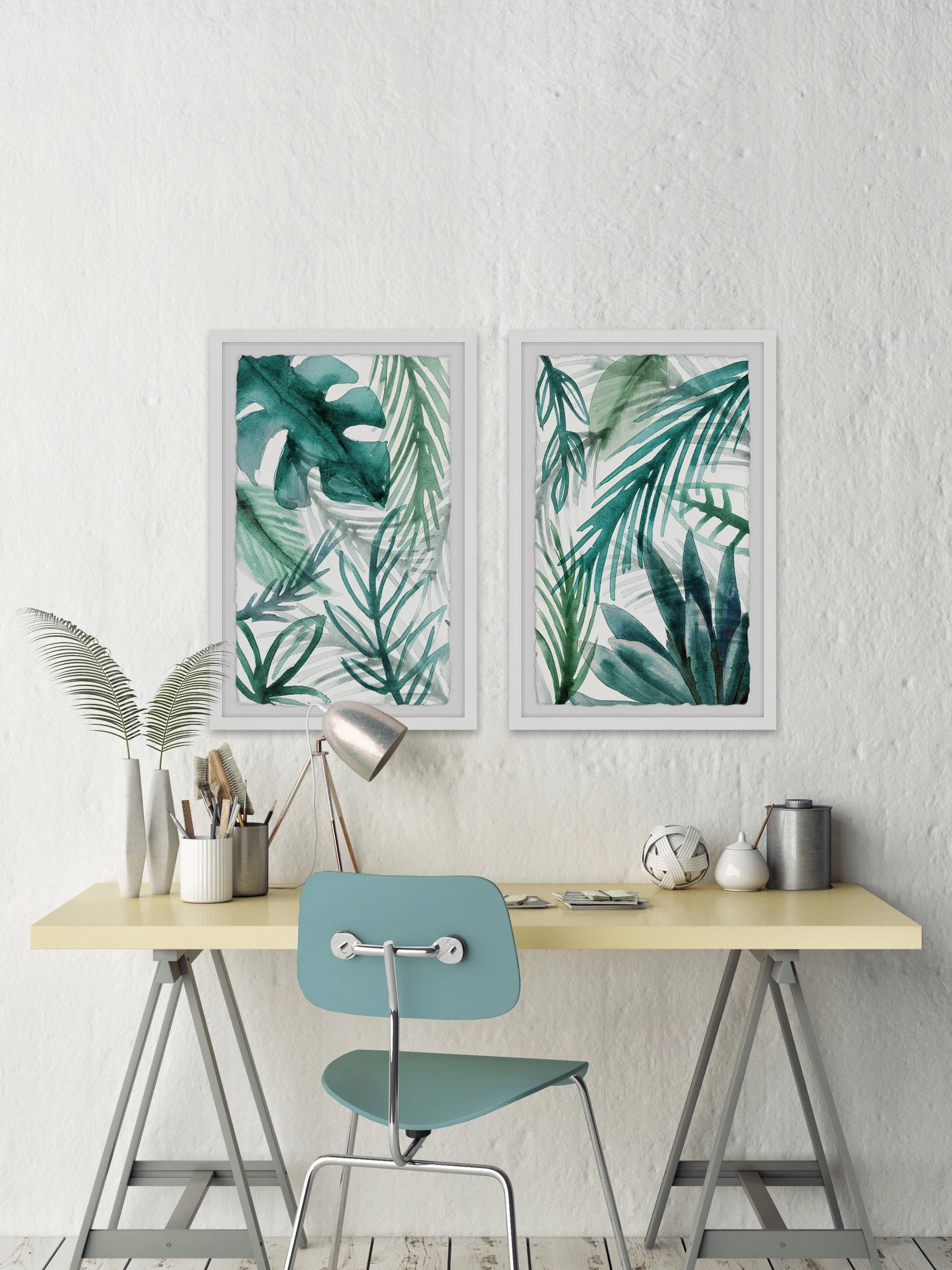 Marmont Hill Green Palms Diptych