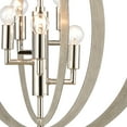 thumbnail image 3 of Elk Home 19-Inch Wide Retro Rings Chandelier, Sandy Beechwood, 3 of 4