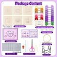 thumbnail image 2 of Laffact Punch Needle Coaster Craft Kit for Beginners,DIY Making Embroidery Cup Pads,1Set, 2 of 6