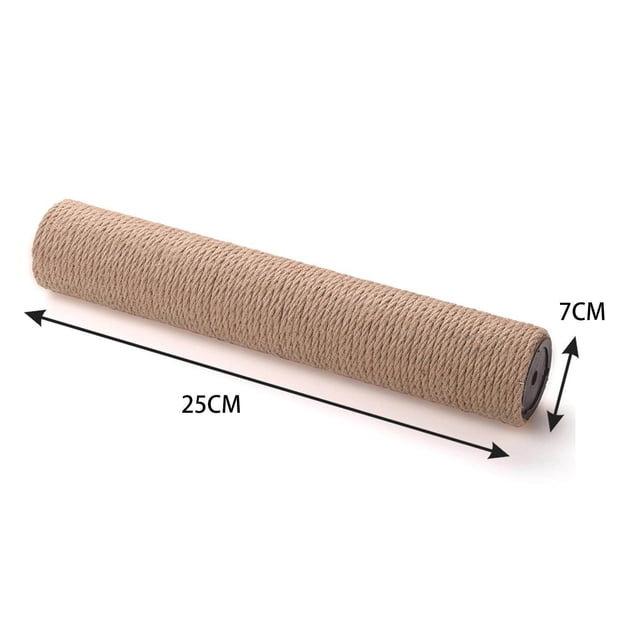 fastboy 1Pack Scratch Post Refill Pole Grinding Claw Protect cat Nails Sisal Rope Yellow H 25cm