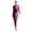 Hot Pink, variant on Full Body Leotard for Adult Womens Long Sleeve Dance Bodysuit Skating Jumpsuit Gymnastic Red S