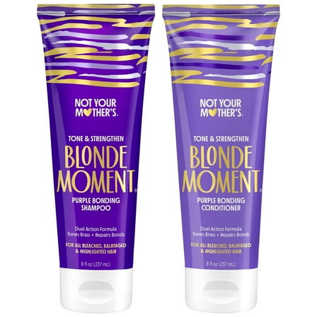 Not Your Mother's Blonde Moment Purple Bonding Shampoo and Conditioner Set, 8 fl oz, 2 Pack