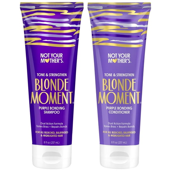 Not Your Mother's Blonde Moment Purple Bonding Shampoo and Conditioner Set, 8 fl oz, 2 Pack