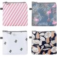 thumbnail image 1 of 4pcs Sanitary Napkins Bag Menstrual Cup Pouch Tampons Collect Bags Nursing Pad Holder Washable For Women And Girls, 1 of 5