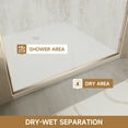 thumbnail image 6 of 60" W x 72" H Chrome Aluminum Frame Double Sliding Shower Door with 1/4" (6mm) Nano-Coated Clear Tempered Glass and Dual Stainless Steel Handles, 6 of 9