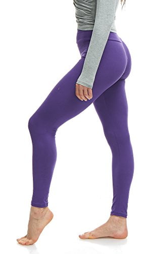 purple athletic leggings