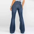 thumbnail image 5 of Gibobby Pantalones para mujer Pantalones vaqueros sueltos de estilo de moda con diseño de pierna recta de cintura alta informal para mujer(Azul claro,G), 5 of 5