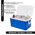 thumbnail image 2 of Igloo 48 QT Laguna Hard Sided Ice Chest Cooler, Blue, 2 of 14