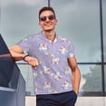 thumbnail image 4 of Fotbe Swan With Stars Camiseta Polo de Golf para Hombre con Estampado – Camisa Deportiva Transpirable con Cuello Abotonado-Medium, 4 of 6