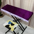 thumbnail image 5 of WESIEVYA 1Pc Durable Purple Electronic Piano Keyboard Cover Fabric Cloth Dust Proof Protective Accessory, 5 of 5