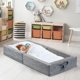 thumbnail image 5 of Cama de viaje para niños pequeños, portátil, plegable, de espuma suave, 5 of 6
