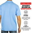 thumbnail image 7 of Access Men's Short Sleeve Classic Uniform Pique Polo Shirt (Sky, 3X-Large) AP21, 7 of 7