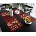 thumbnail image 3 of Christmas Reindeer Placemats Set of 6 for Dining Table, Christmas Elk with Scarf Red Green Buffalo Plaid Durable Washable Non-Slip Heat Insulation Place Mats for Christmas Parties BBQ Winter Holidays, 3 of 6
