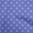 thumbnail image 1 of oneOone Polyester Spandex Medium Blue Fabric Kids Alphabet Dress Material Fabric Print Fabric By The Yard 56 Inch Wide, 1 of 4