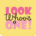 thumbnail image 4 of Inktastic Look Who is One Owl Girls Baby Bib, 4 of 4