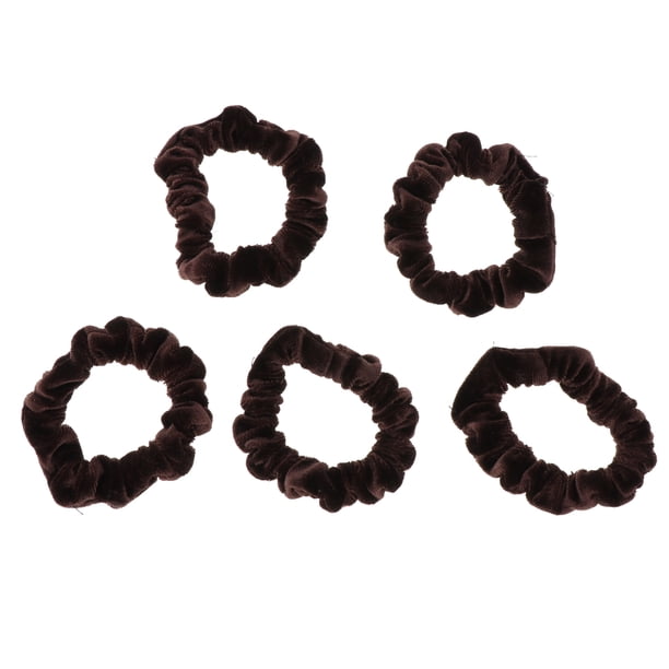 5PCS Scrunchies Elásticos Elásticos Elásticos Cabello Bobble Elásticos Gran Banda para El Cabello Sólido de Cuerda - , tal se café BLESIY Velvet Hair Scrunchies