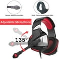 thumbnail image 4 of Gaming Headset for Xbox One, PS4, PC, Over Ear Gaming Headphones with Noise Cancelling Mic LED Light, Stereo Bass Surround, Soft Memory Earmuffs for Smart Phone, Laptops, Tablet, 4 of 9