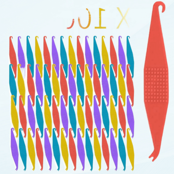 20 Pack Braces Rubber Band Tool Dental Elastic Rubber Bands Placers for Braces Disposable Plastic Orthodontic Elastic Placers