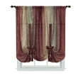 thumbnail image 4 of Achim Ombre Light Filtering Tie Up Shade, Burgundy, 50x63, 4 of 5