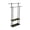 Black, variant on Vertical Floor-standing Marble Towel Rack Hotel Bathroom Storage Rack Toilet Towel Bar