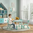 thumbnail image 2 of Qaba Ensemble Table pour Enfants et 4 Chaises à Hauteur Réglable, Vert, 2 of 9