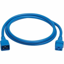 Eaton Tripp Lite Series Power Extension Cord, C20 to C19 - Heavy-Duty, 20A, 250V, 12 AWG, 6 ft. [1.8 m], Blue (p036-006-abl)