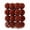 Brown, variant on 24 Pcs Flocked Velvet Shatterproof Christmas Ornaments, Wavy Embossed Solid & Hollow Cut Baubles, Decorative Christmas Balls for Christmas Tree Decor, Holiday Home Decor, bolas de navidad