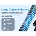 thumbnail image 5 of 24" Electric Bike for Woman, 748W Motor, 22MPH Assist in Exercise EBike, 36V 10Ah Removable Battery, 40+ Mile Range, 24"x2" Anti-Puncture Tires, UL2849, Blue, 5 of 9