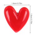 thumbnail image 2 of HOOWIFFY 6Pcs Heart Badges For Women Enameled Heart Brooch Pins Red Decorative Accessory, 2 of 6
