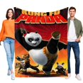 thumbnail image 1 of Kung Fu Panda anti-pilling, suave, ligera, esponjosa y acogedora de lujo para hogar y cocina – Perfecta para niños y adultos,50X70cm, 1 of 6