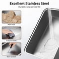 thumbnail image 7 of Stainless Steel Cat Litter Box, High Side Leak-Proof Litter Pan, Odor-Resistant Non-Stick Metal Tray, Corrosion-Proof Design with Litter Scoop & Hook for Large Cats, 7 of 7
