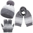 thumbnail image 1 of Ensemble de Chapeau Tricoté d'Hiver Universel Foulard Gants pour Hommes Femmes Confortable Hiver pour Activités Extérieures à la Maison, 1 of 2