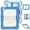 Blue&Beige, variant on Junayo for iPad Air 11 Inch Case 2024 M2 (6th Gen) Heavy Duty Shockproof Protective Case with Screen Protector Stand and Hand Strap Shoulder Strap Beige Series