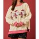 thumbnail image 2 of Sudadera informal para mujer Y2K Santa Claus suéter navideño con lentejuelas cuello redondo sudadera manga larga jersey grueso, 2 of 5